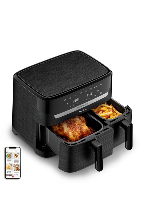Moulinex Noir Friteuse Sans Huile Moulinex ez901n20 Reconditionné - Image 3
