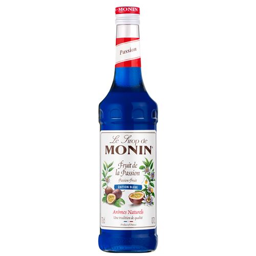 Sirop Monin Saveur Fruit de la Passion Bleu