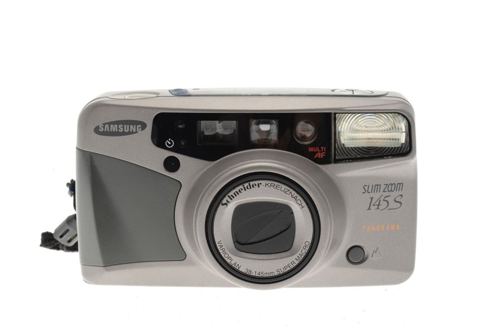 Appareil photo compact argentique Samsung Slim Zoom 145s gris — free download