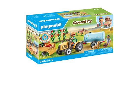 Playmobil Country 71442 Fermier avec tracteur et citerne