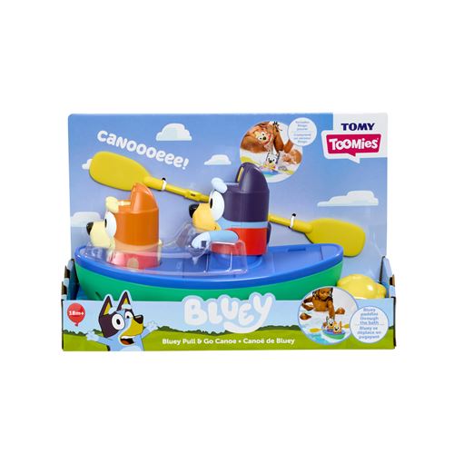 Jouet pour le bain Tomy Canoë de Bluey