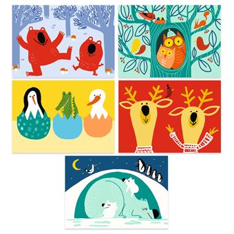 Dessin et coloriage enfant Djeco Animaux à découvrir