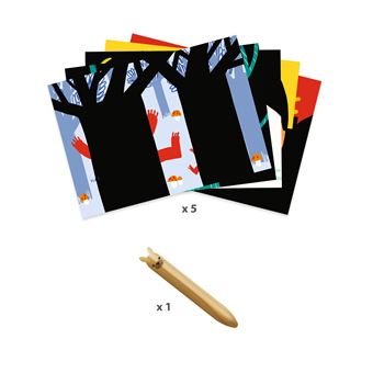 Dessin et coloriage enfant Djeco Animaux à découvrir