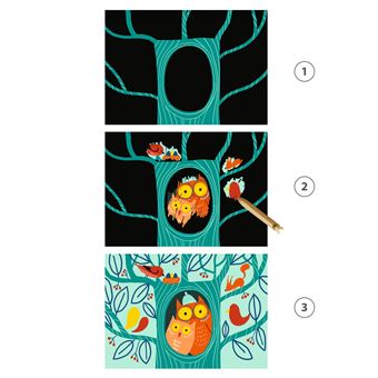 Dessin et coloriage enfant Djeco Animaux à découvrir