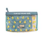 Set de 2 trousses de toilette transparentes Mr. Wonderful Avocats Dreams