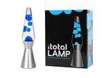 Lampe à poser Itotal Lave à base argentée Liquide Bleu et Transparent 30 W