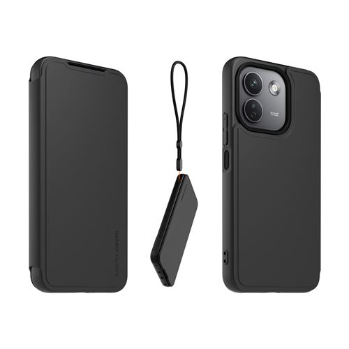folio avec dragonne amovible pour Xiaomi Redmi Note 17 Pro Max 5G