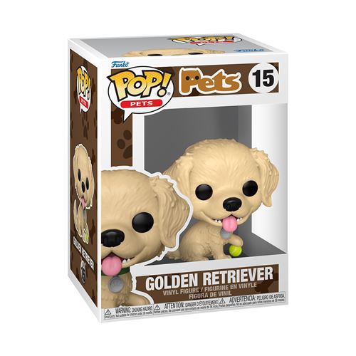 Figurine Funko Pop Pets Golden Retriever - vue 1