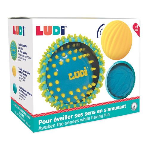 Set De 3 Balles Sensorielles Ludi Bleu Achat Prix Fnac