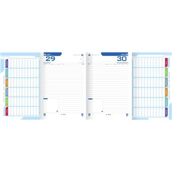 Agenda scolaire Oxford 2022 2023 1 jour par page Easybook 12 x 18 cm Modèle aléatoire