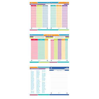 Agenda scolaire Oxford 2022 2023 1 jour par page Easybook 12 x 18 cm Modèle aléatoire