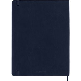 Agenda scolaire Moleskine 2022 2023 Semainier très grand format Souple Bleu Saphir