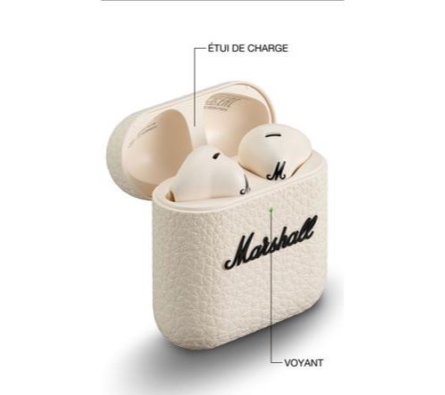 Marshall minor Ⅳ Bluetooth イヤホン　ホワイト Marshall MINOR IV / マーシャル マイナー 4 ワイヤレスイヤホン