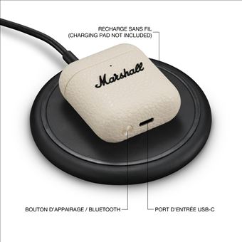 Marshall minor Ⅳ Bluetooth イヤホン　ホワイト Amazon.co.jp: Marshall 完全ワイヤレスイヤホン Minor IV クリーム