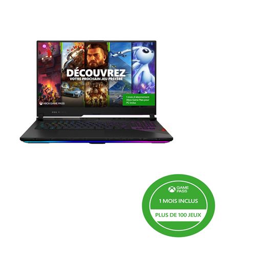 Pc Portable Gaming Asus Scar17-G733Qs-Hg015T 17,3" Amd Ryzen 9 32 Go Ram 1 To SSD Noir + 1 Mois D'Abonnement Xbox Game Pass