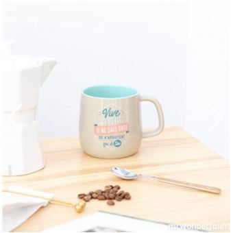 Mug Mr. Wonderful Vive ce petit je ne sais quoi Beige