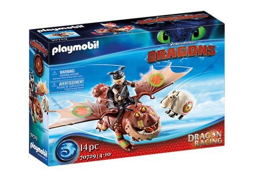 Playmobil DreamWorks Dragons © 70729 Dragon Racing Varek et Bouledogre