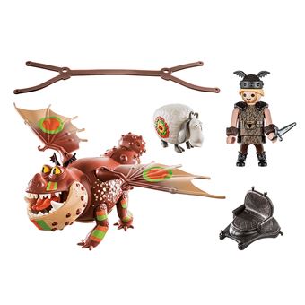 Playmobil DreamWorks Dragons © 70729 Dragon Racing Varek et Bouledogre