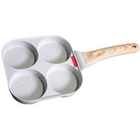 Livoo Poêle à Pancakes Antiadhésive Ø26cm - 4 Empreintes Ø10cm, Induction, Manche Bakélite