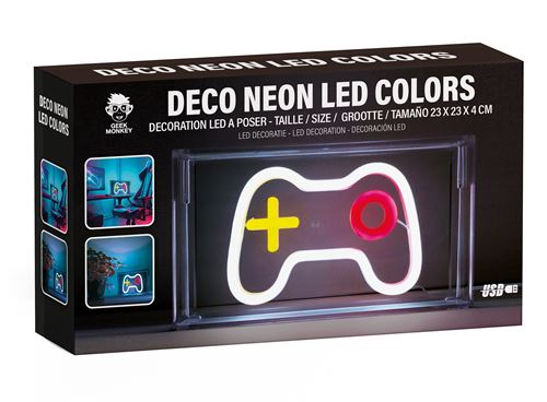 Deco Neon Led Geek Monkeys modèle Manette gamer