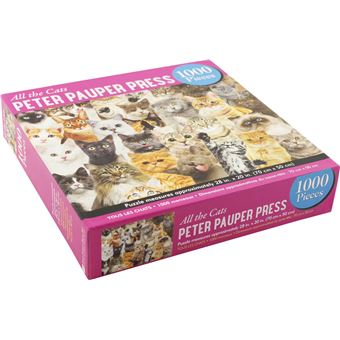 Puzzle LetterBox Peter Pauper Tous les chats 1000 pièces 50 x 70 cm