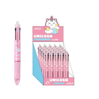 Stylos à bille effaçables Itotal 4 en 1 Licorne