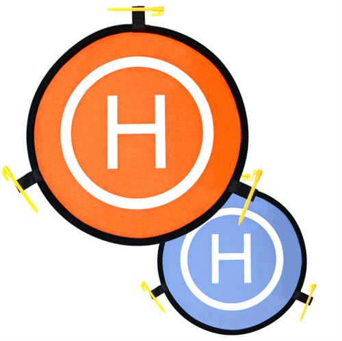 Piste d atterrissage pour drone Muvit 55 cm Orange et Bleu