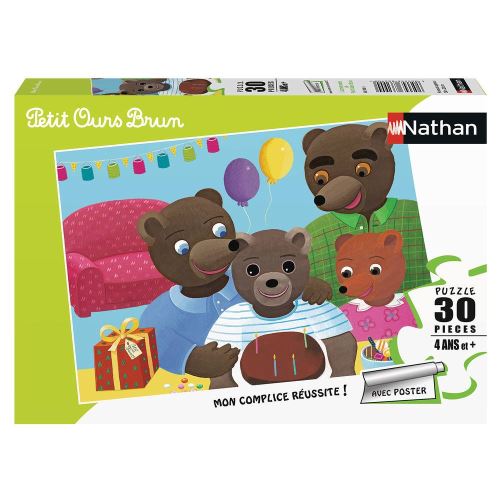 Puzzle 30 Pieces Nathan L Anniversaire De Petit Ours Brun Puzzle Enfant Achat Prix Fnac