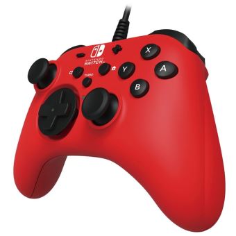 Manette filaire Hori Rouge pour Nintendo Switch