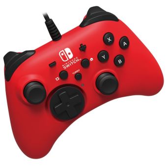 Manette filaire Hori Rouge pour Nintendo Switch