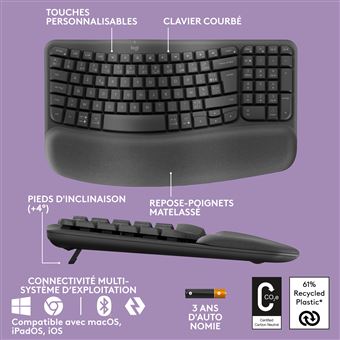 Clavier sans fil ergonomique Microsoft Sculpt Ergonomic Keyboard
