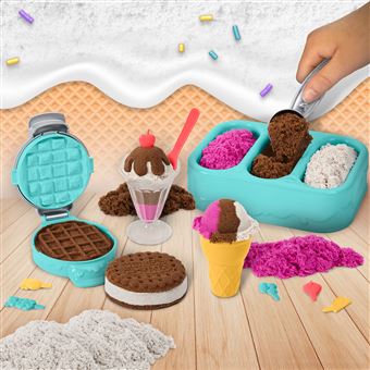 Coffret pâtes à modeler Kinetic Sand Delices Glaces