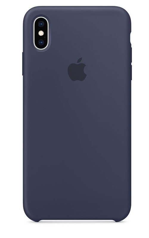 iphone xs coque silicone bleu