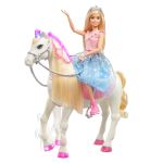 Poupée Barbie Princesse et son cheval merveilleux