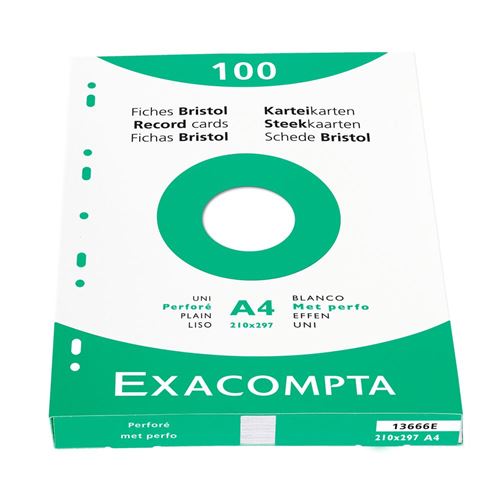 Exacompta Fiches 210 x 297 mm 205 gm² - vue 2