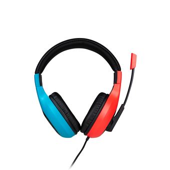 Micro casque stéréo filaire Nacon pour Nintendo Switch Rouge et bleu