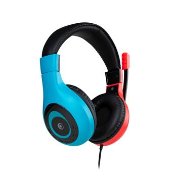 Micro casque stéréo filaire Nacon pour Nintendo Switch Rouge et bleu