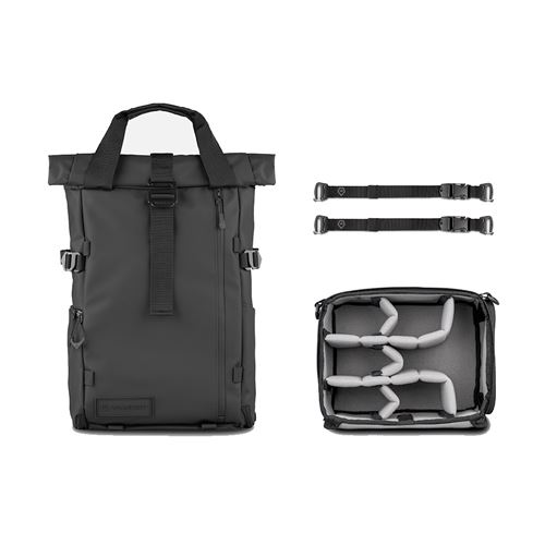 Pack Sac à dos Wandrd 31 L + Cubes de rangements + Sangles Noir V4
