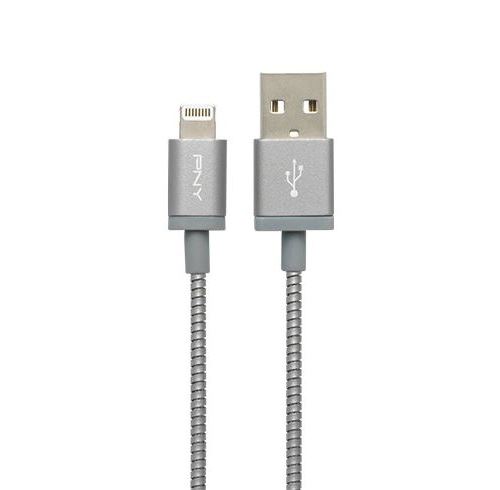 Câble PNY Lightning vers USB 1.2 m Gris