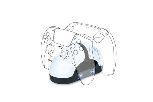 Bigben Noir Et Blanc Double Station De Charge V3 Pour Manettes Dualsense Ps5