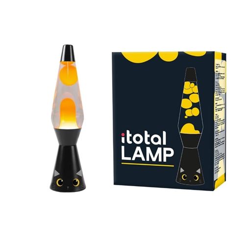 Itotal Jaune Lampe Lava Black Cat - Image 3