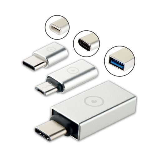 Kit d'adaptateurs Type C munis de port USB et MicroUSB