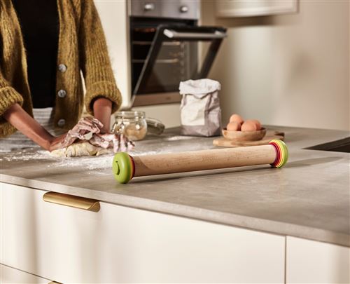 Rosenstein & Söhne : Rouleau à pâtisserie 35 cm à hauteur ajustable -  Accessoire de cuisine - Achat & prix