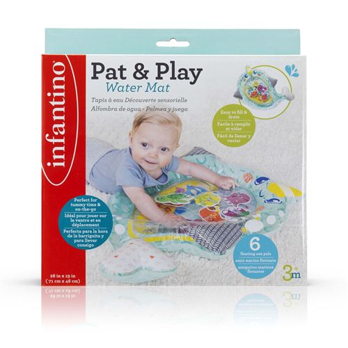 Infantino Multicolore Jeu D'éveil Tapis D'eau Sensoriel Licorne Des Mers