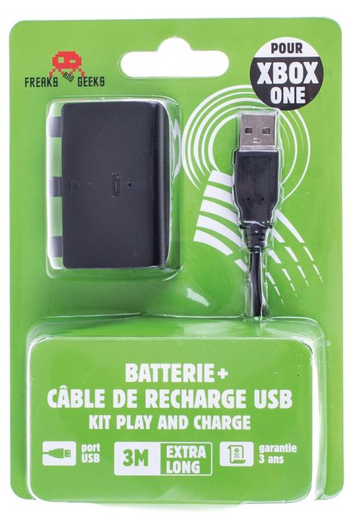 Pack Batterie + Câble Pour Manettes Xbox One - Neuf Sous Blister