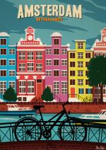 Affiche Sergeant Paper Amsterdam 30x42 cm Edition limitée signée