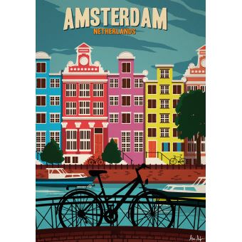 Affiche Sergeant Paper Amsterdam 30x42 cm Edition limitée signée