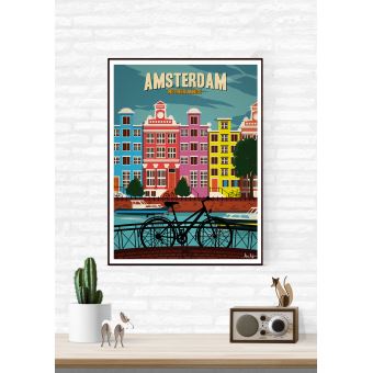 Affiche Sergeant Paper Amsterdam 30x42 cm Edition limitée signée