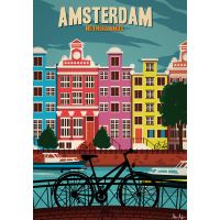 Affiche Sergeant Paper Amsterdam 30x42 cm Edition limitée signée