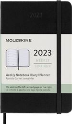 Agenda scolaire Moleskine 2022 2023 Semainier format de poche Rigide Noir